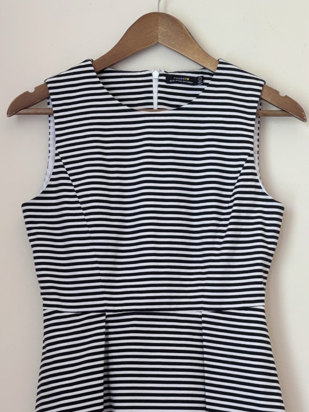 Kate Spade Striped Fit & Flare Dress Sz 2 Classic Preppy - Picture 3 of 8
